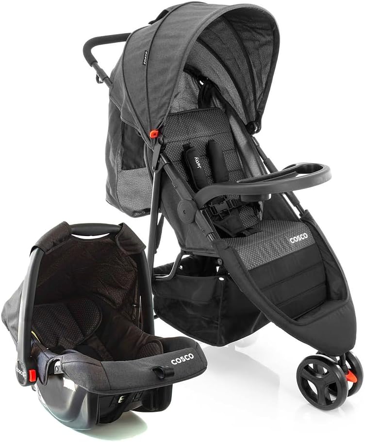 Carrinho de Bebê Cosco Kids, Travel System Jetty Duo